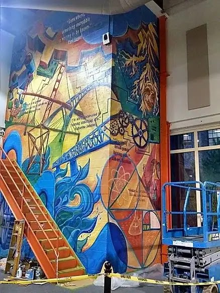 Museums in Lancaster: Mural- Science Inspires Curiosity by Katie Trainer